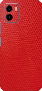 CLAXA Red carbon Fiber VIVO Y 15S Back Skin Guard, Red carbon Fiber ...