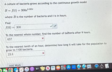 Image result for Bacteria Math Compound Continuously Equations