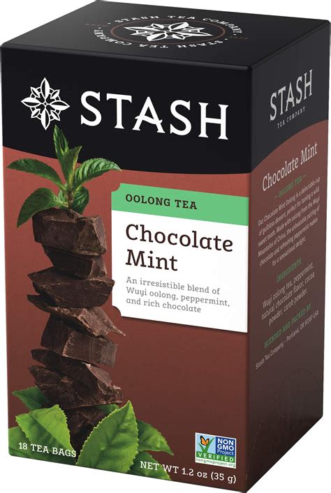 Amazon.com: Stash Tea Chocolate Mint Wuyi Oolong Tea - Caffeinated, Non ...