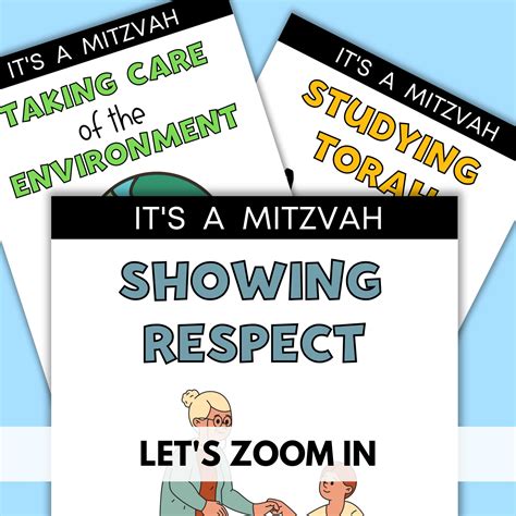 Mitzvah Mitzvot Classroom Poster Set - Etsy