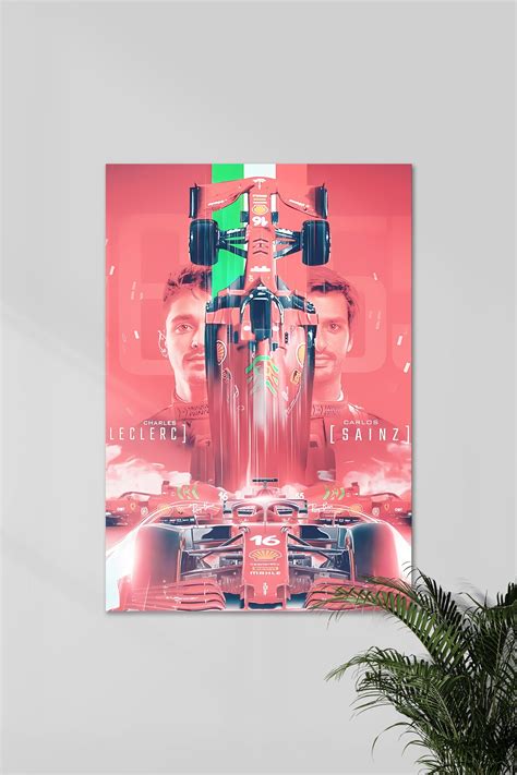 Leclerc vs Sainz | Head to Head | F1 POSTERS | Posterized.in