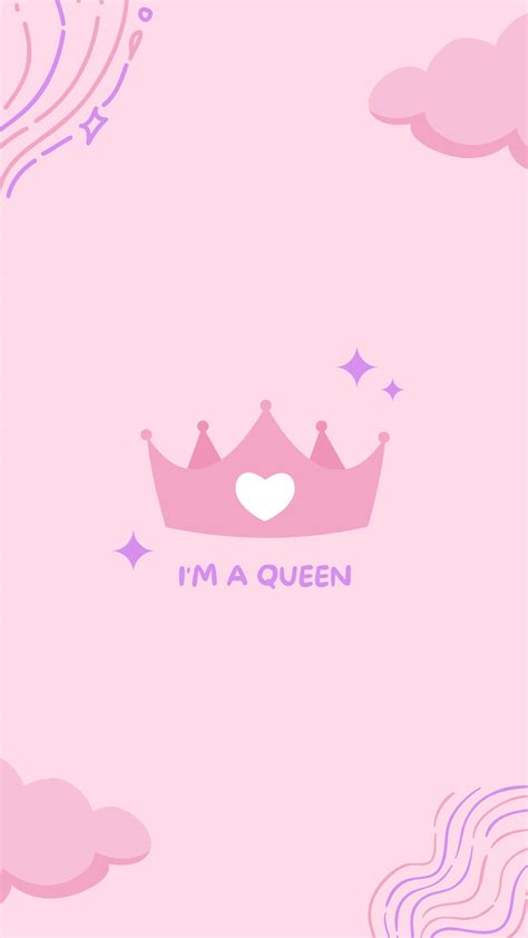Download I'm A Queen Girly Wallpaper | Wallpapers.com