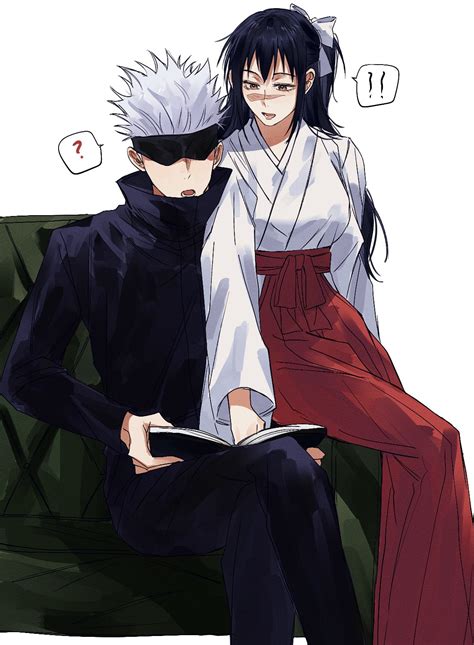 gojou satoru and iori utahime (jujutsu kaisen) drawn by matchi_(ginger ...