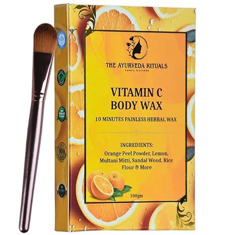 The Ayurveda Rituals- Vitamin C Body Wax Powder - 10 Minutes Painless ...