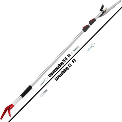 Buy 5.6-13 Foot Extendable Tree Pruner, Cut and Hold Pruning Trimmer ...
