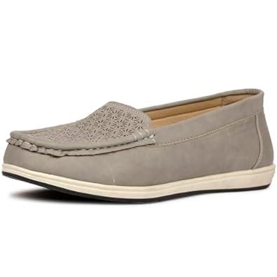 Buy Bata Mario Women Loafer in Grey at Amazon.in