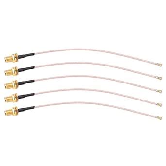 RF Coaxial Line, Flame Retardant Double Layer Shield 5 Pieces RF ...