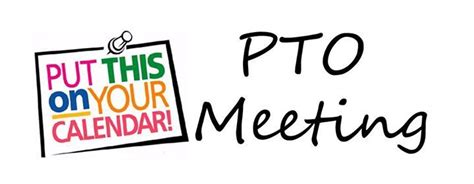 PTO Meeting - April 5th - Teacher Appreciation and Field Day ...