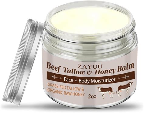 Amazon.com: Chialing Beef Tallow Balm for Skin Care - All Natural Moisturizing Body Oil with ...