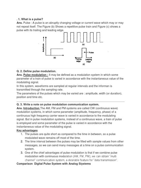 Analog Pulse Modulation Definition 的图像结果