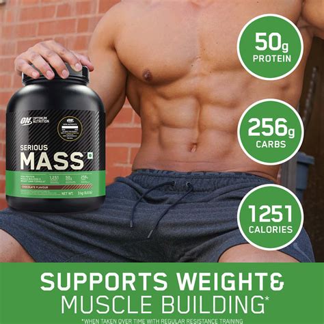 Buy OPTIMUM NUTRITION (ON) SERIOUS MASS HIGH PROTEIN HIGH CALORIE ...