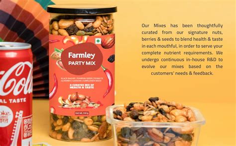 Farmley Party Mix 1kg (2 x 500g Combo Pack) | Mixed Nuts | Healthy ...