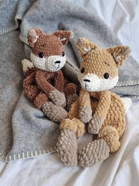 Mikkel the Fox Crochet Pattern DIY Crochet Cuddle Blanket Amigurumi German, English, Spanish - Etsy