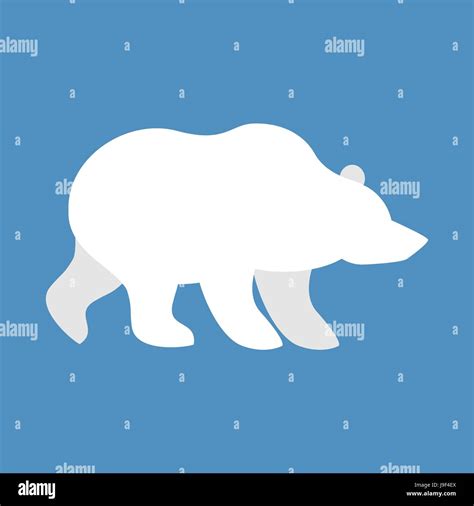 Polar bear. Wild animal north pole. Beast of Arctic and Antarctic Stock ...