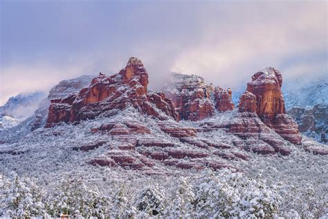 Snow Covered Red Rock in Sedona Fine Art Photo Print | Prints By Joseph ...