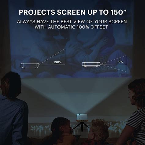 Luma 400 1280 x 720 HD Mini Smart Portable Projector | Ubuy India