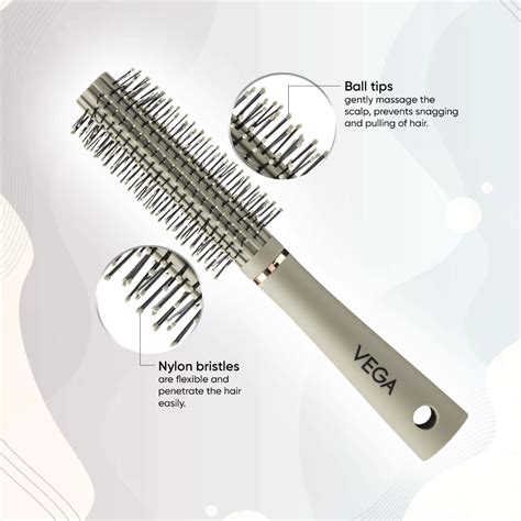 Vega Round Hair Brush - E35-RB – Indicrest.com