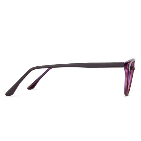 Buy Brown Purple Tarnsparent Brown Purple Full Rim Cat Eye Vincent ...