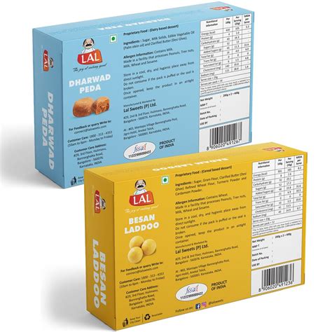 Dharwad Peda 400gm & Besan Laddoo Premium 400gm – Lal Sweets Pvt Ltd