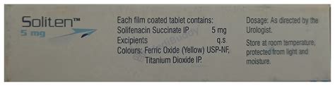 Soliten 5mg Tablet: Price, Uses, Side Effects & How to Use - MediBuddy