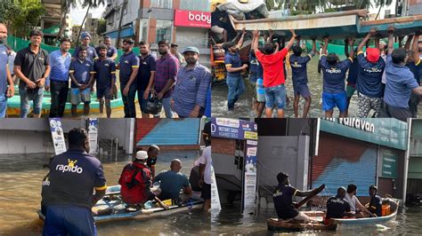 சென்னை மழை: களத்தில் இறங்கிய கார்ப்பரேட் நிறுவனம்.. 25 Rapido ஊழியர்கள் ...