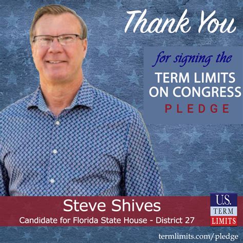 Steve Shives Pledges to Support Congressional Term Limits - Term Limit ...