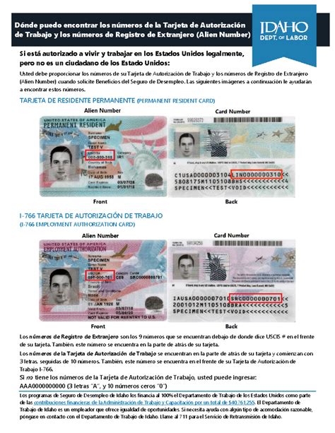 Finding Resident Card Numbers Spanish - Los programas de Seguro de ...