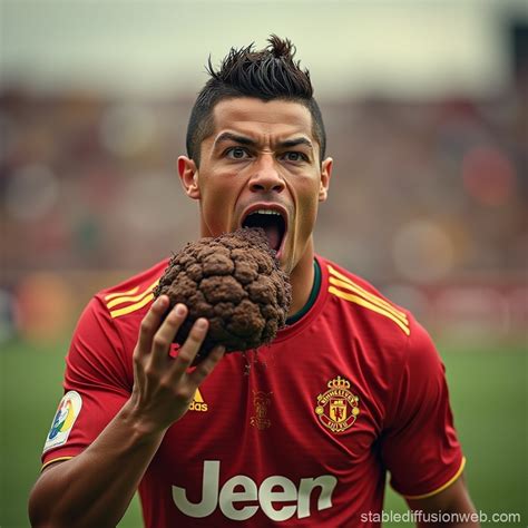 Ronaldo Eating Poop | Stable Diffusion Online