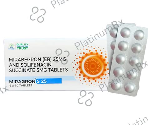 Mirago S 25mg Tablet ER 10s | Uses, Price & Substitutes