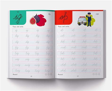 Cursive Handwriting: Word Family: Practice Workbook: 100+ Reward Stick ...