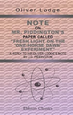 Buy Note on Mr. Piddington's Paper Called 'Fresh Light on the 'One ...