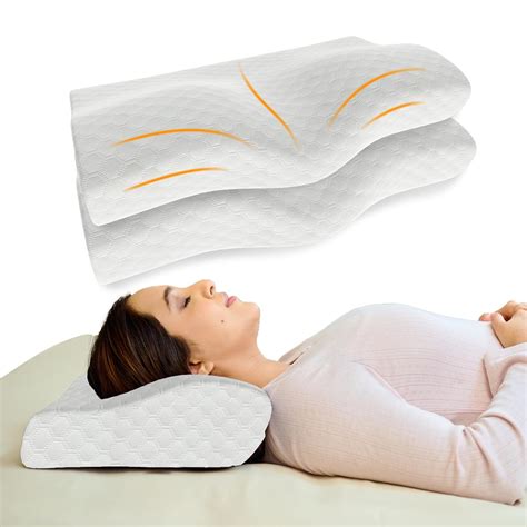 CareFoam Memory Foam Cervical Neck Pillow | 2 Years Warranty | Pain ...