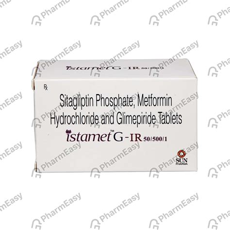 Istamet G Ir 50/500/1mg Strip Of 10 Tablets: Uses, Side Effects, Price ...
