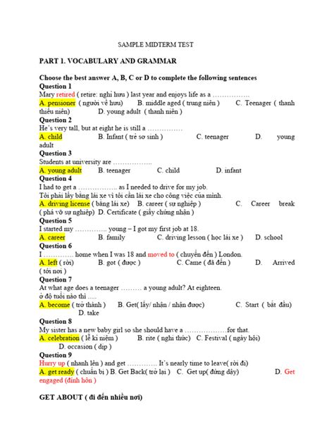 Image result for Midterm Exam Examples
