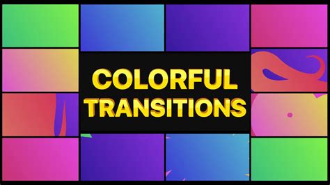 Colorful Transitions | Premiere Pro MOGRT Videohive 26397414 Download ...