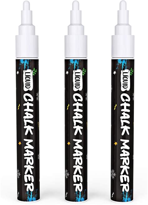 Amazon.com : SAKEYR Chalk Pens-Erasable White Chalk Markers for ...