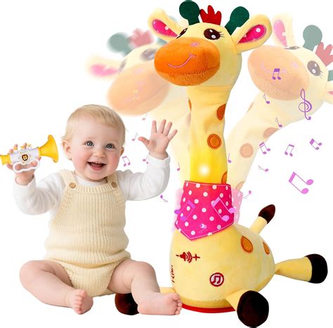 Amazon.com: Vodolo Talking Singing Dancing Giraffe Toy with 60 Children's Song,Recharged ...
