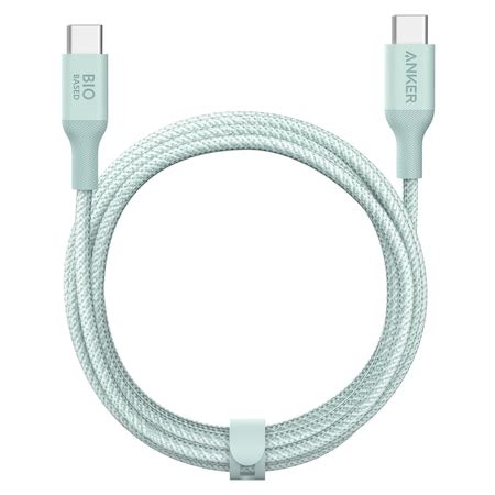Anker Bio Braided Usb C To Usb C Cable 10ft, Green A80F7H61-1 | Zoro
