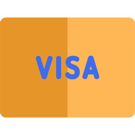 Icono de Visa Basic Rounded Flat