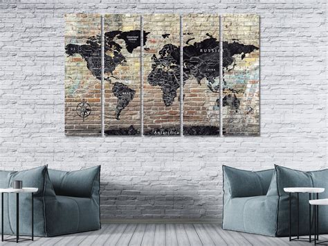 Buy World Maps World Maps Canvas World Maps Wall Art World Maps Online ...