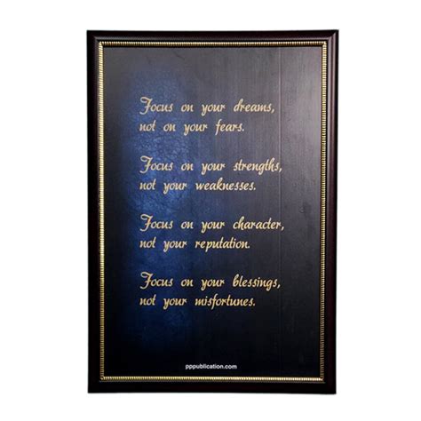 PP Publication Focus Wall Frame Workplace Motivational 16"x24" Eco ...