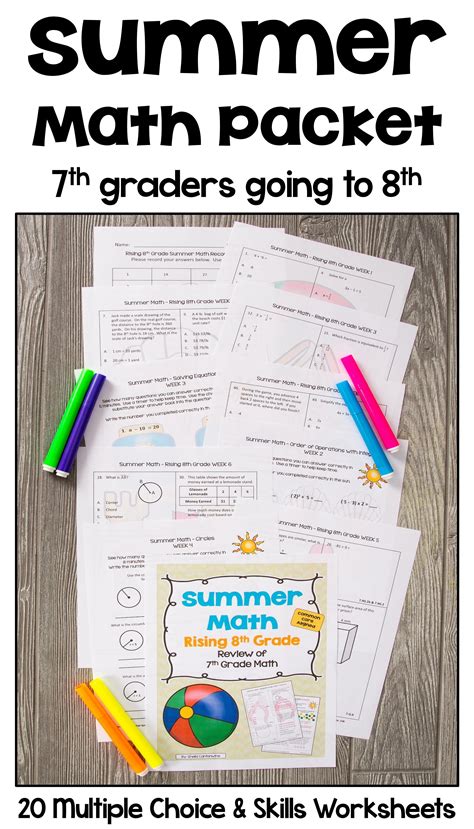 Image result for Summer Math Packet