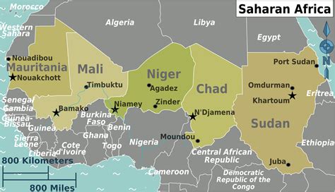 Africa Regions Map