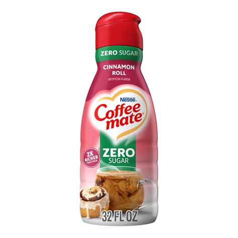 Zero Sugar Cinnamon Roll Liquid Creamer 32 oz. | Official COFFEE MATE®
