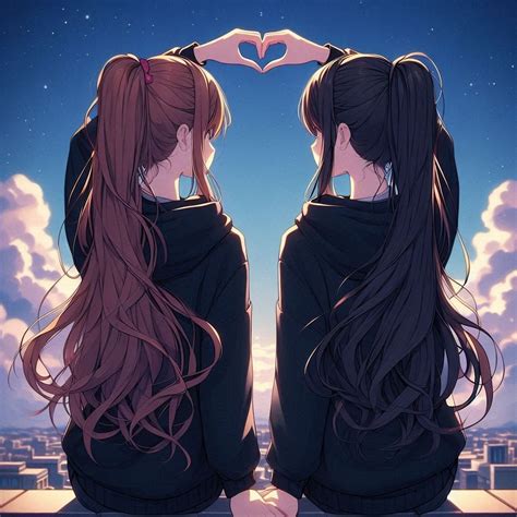 Pinterest | Best friends cartoon, Best friend drawings, Cool anime pictures