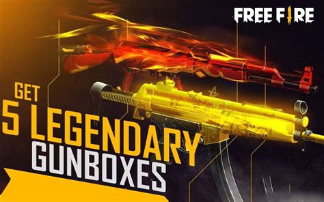 How to get 5 Legendary gunboxes for free in Garena Free Fire this week