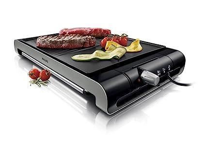 Philips HD4419 2300-Watt Smooth and Ribbed Plate Table Grill – Kitchen ...