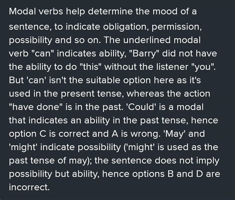 Choose from the list the most appropriate word that matches the mode ...