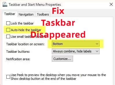 Image result for To Recover Taskbar Icons