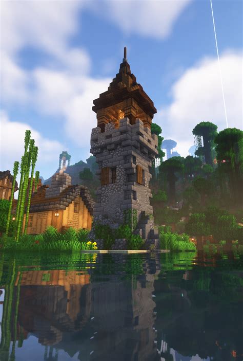 Watchtower Castle Build Minecraft 的图像结果